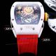 Richard Mille RM 88 Smiley  White Case RED Strap Swiss Replica Watch  (6)_th.jpg